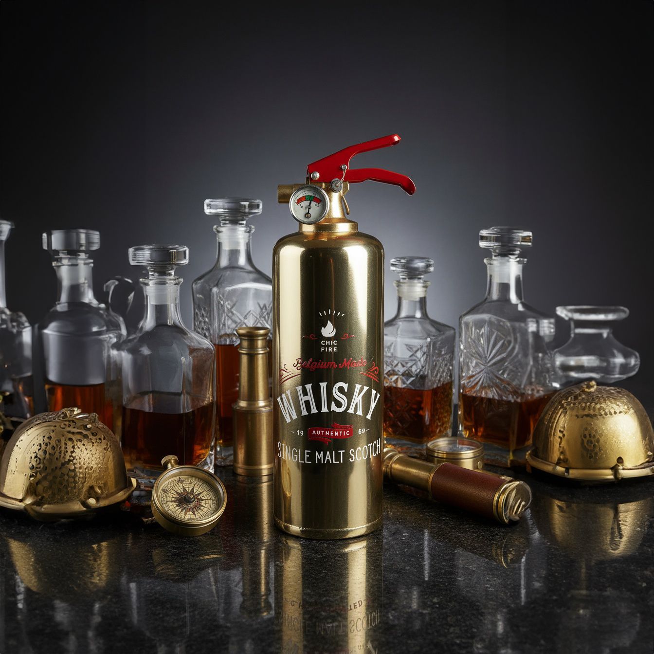 Red Whisky - Brass