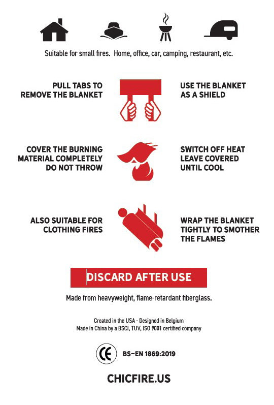 Design Fire Blanket - Olive Oil - SAFE-T.US