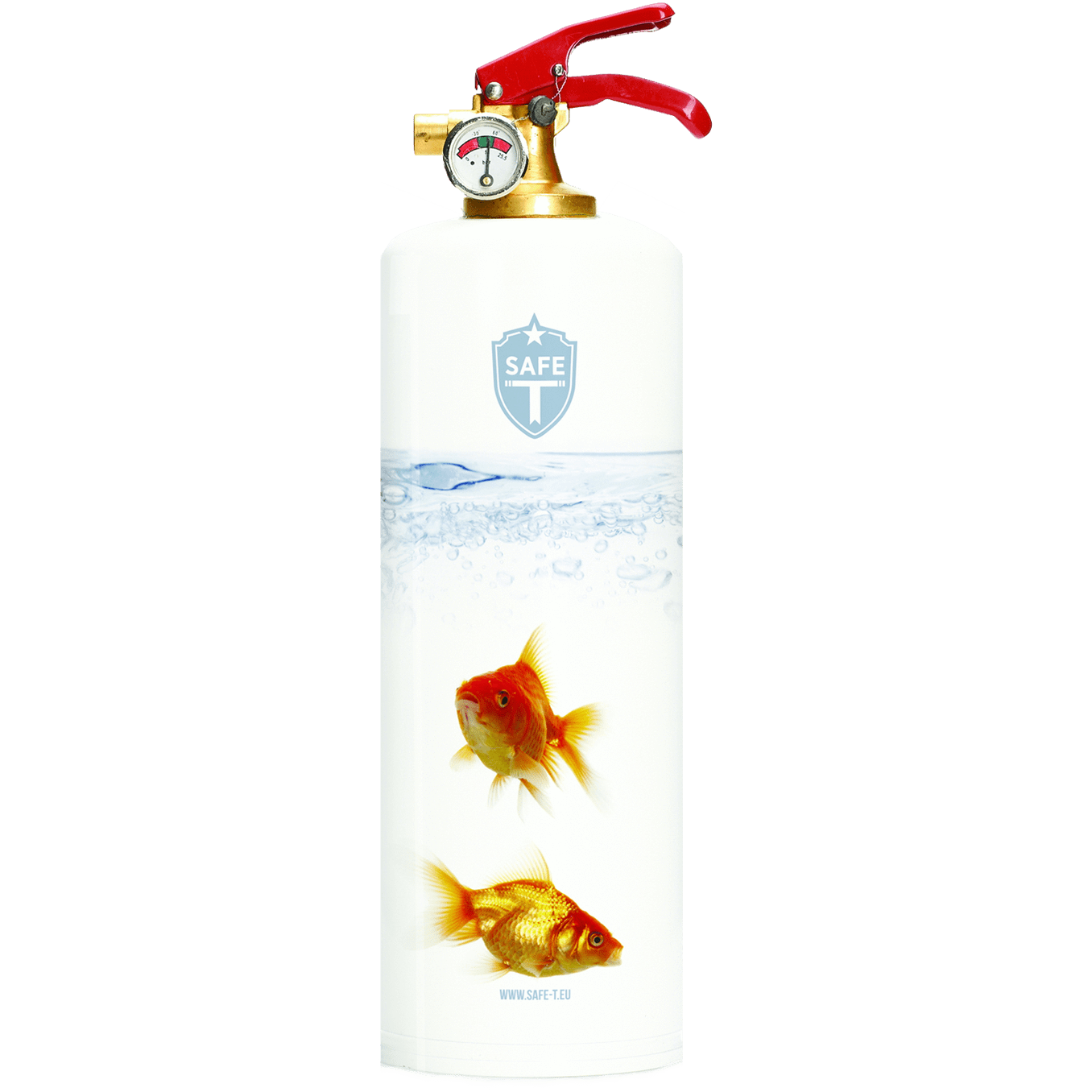 Safe-T Designer Fire Extinguisher goldfish unique housewarming gift