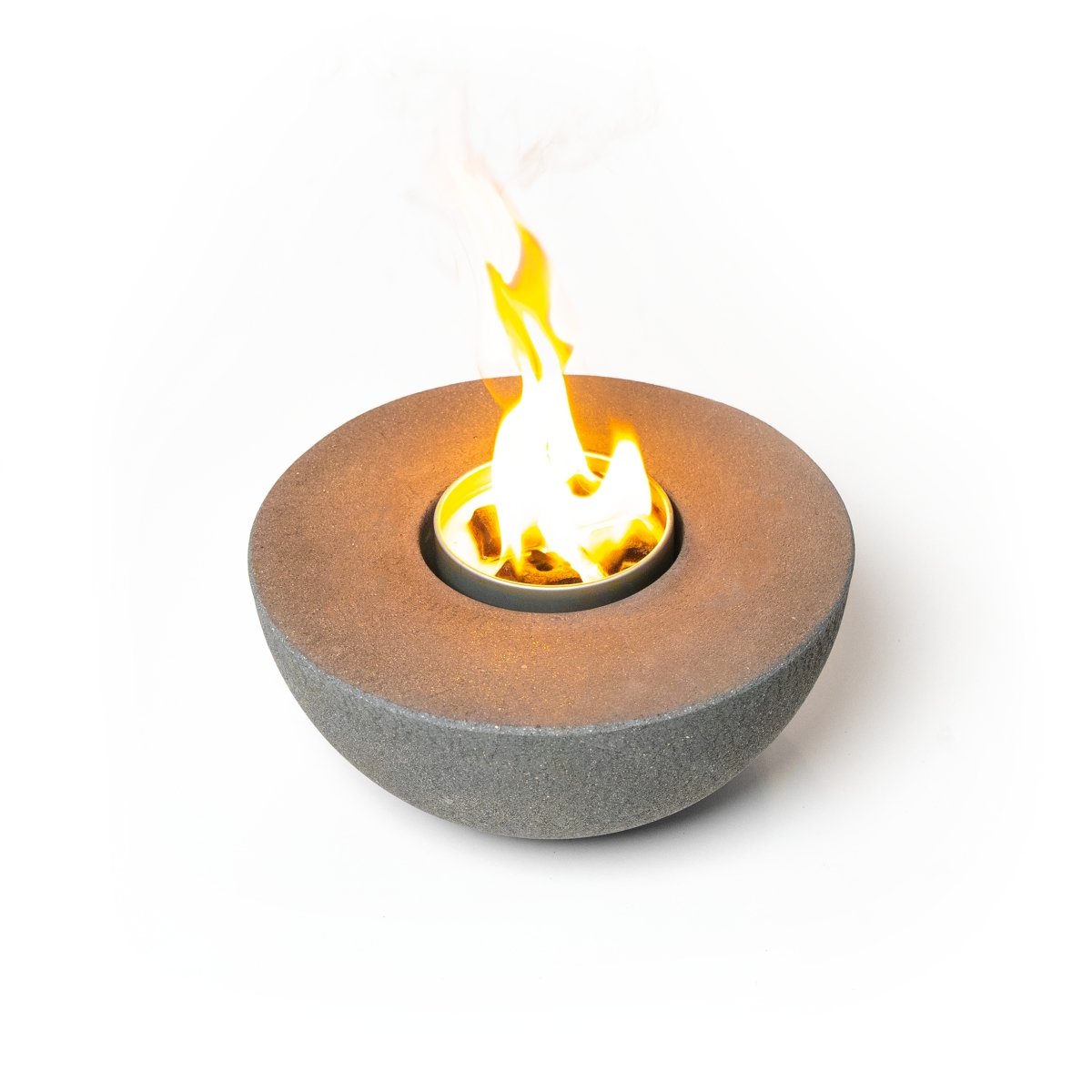 Concrete Semi-Round Fire Pit - SAFE-T.US