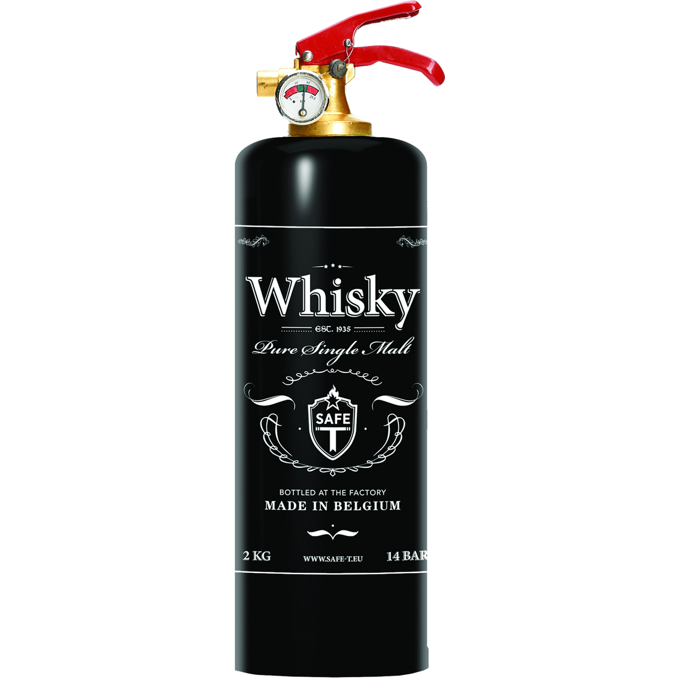 Safe-T Designer Fire Extinguisher whisky unique housewarming gift